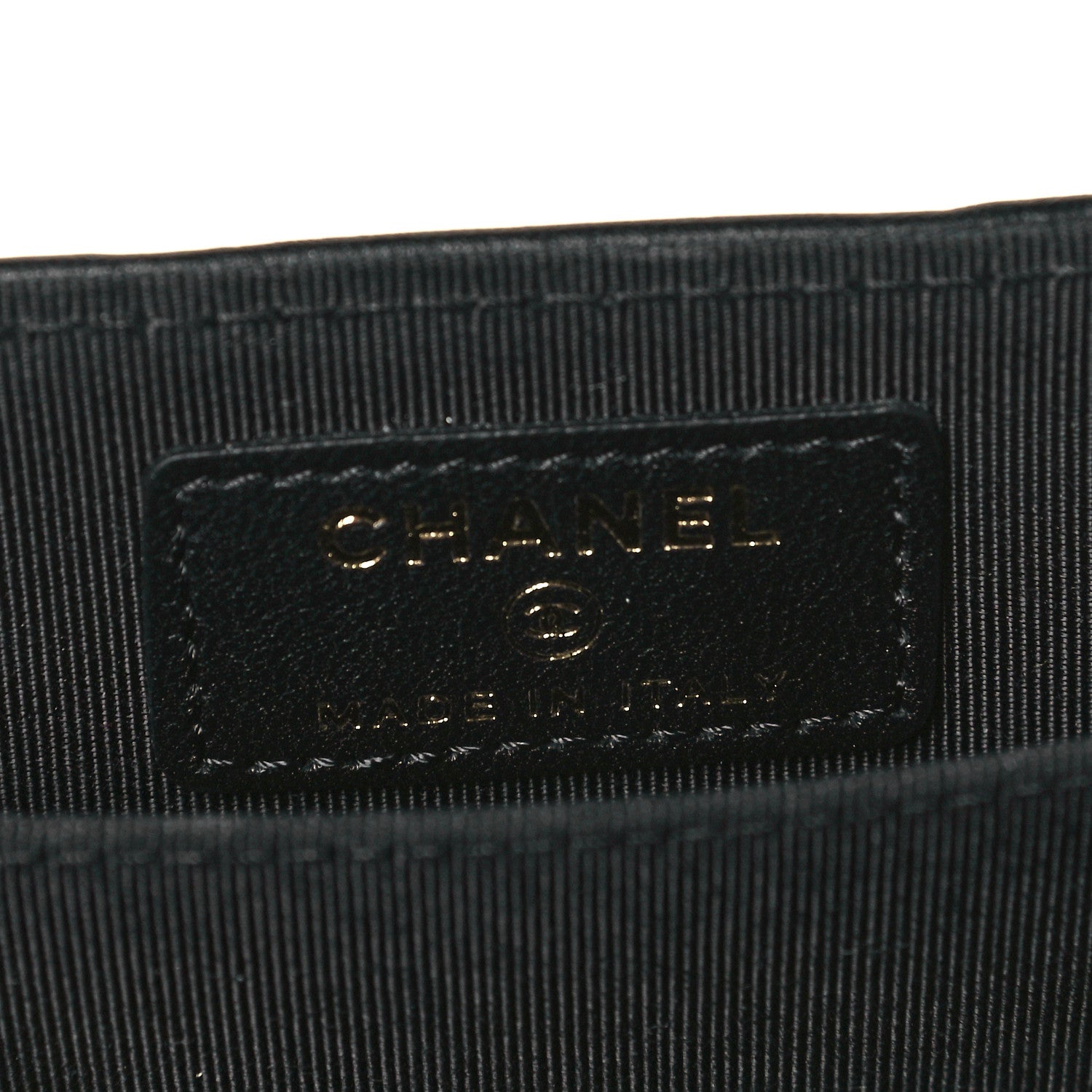 Chanel Lambskin Quilted Gusseted Card Holder Beige Black 4 of 6