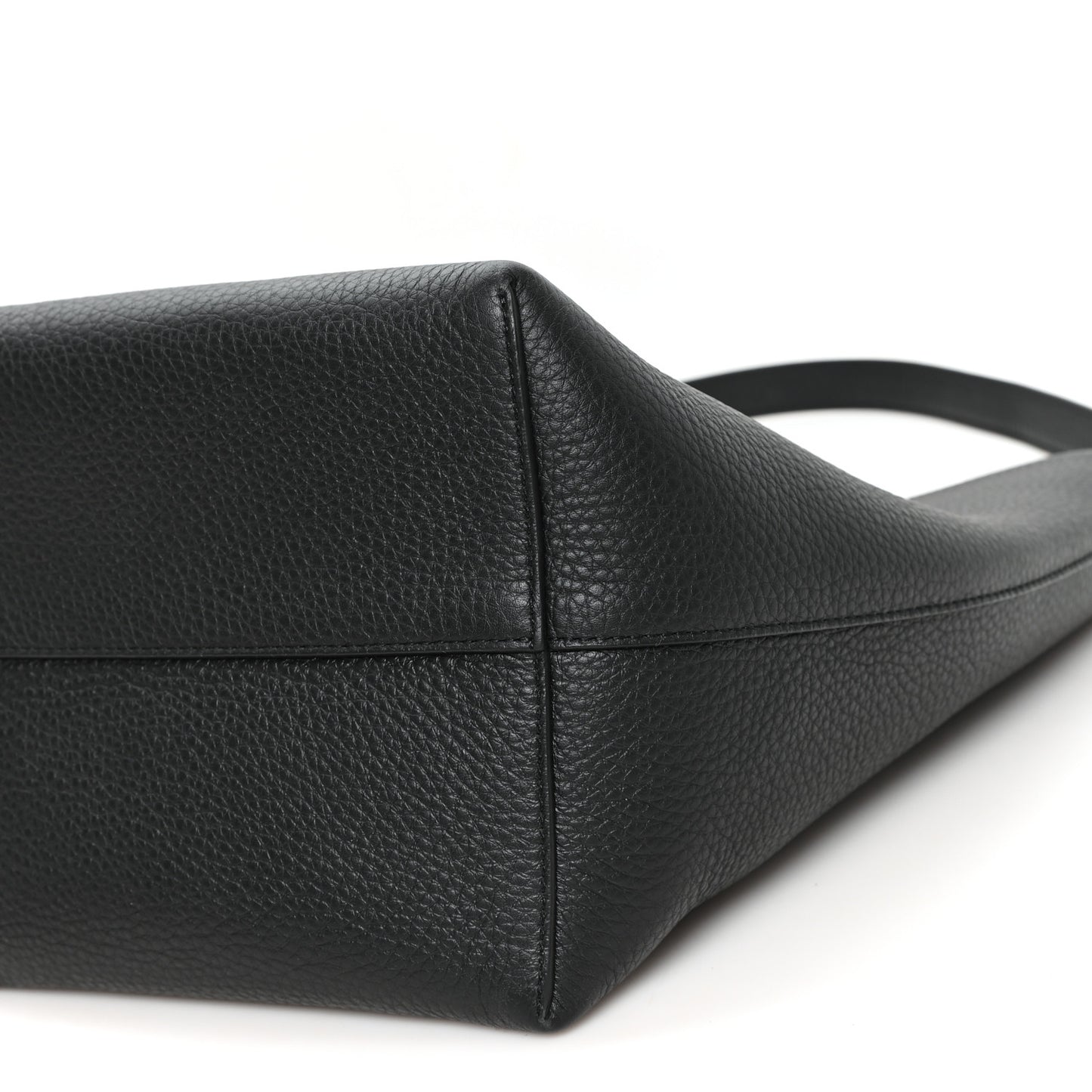 Grained Calfskin Medium N/S Park Tote Black