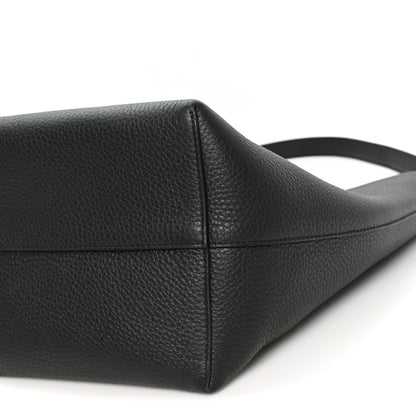 The Row Grained Calfskin Medium N/S Park Tote Black 9 of 9