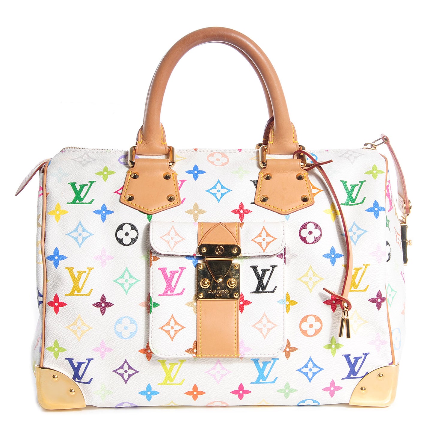 Monogram Multicolor Speedy 30 White