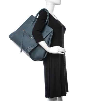 Celine Supple Calfskin Large Phantom Luggage Slate Blue 2 of 9
