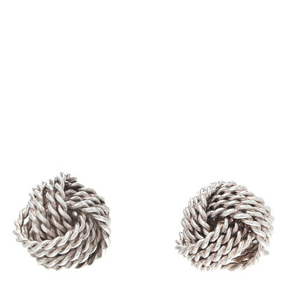 Tiffany Sterling Silver Twist Knot Earrings 1 of 5