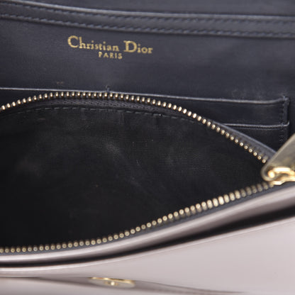 Christian Dior Metallic Patent Micro-Cannage Diorama Wallet on Chain Pouch Hyper Pink 12 of 14