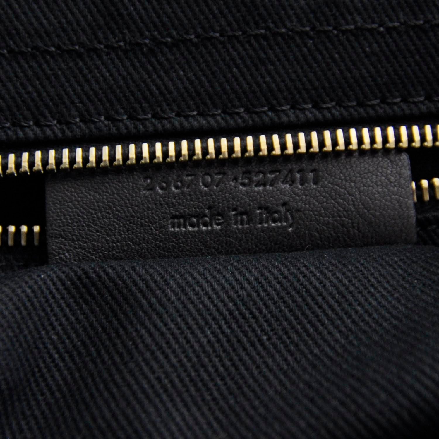 Saint Laurent Leather Muse Two Zip Top Cabas Black 7 of 8