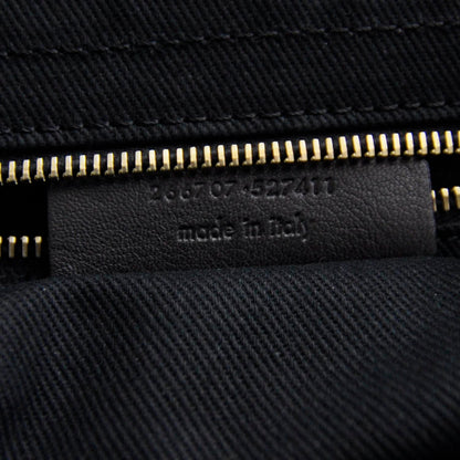 Saint Laurent Leather Muse Two Zip Top Cabas Black 7 of 8