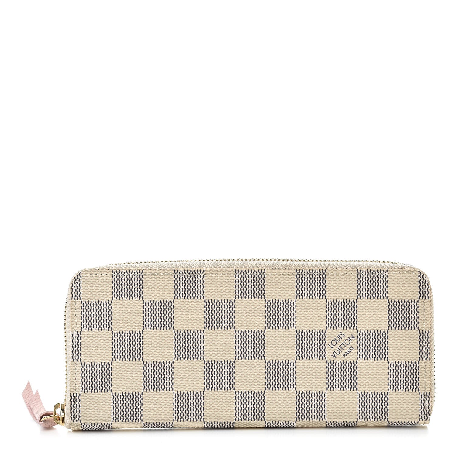 Louis Vuitton Damier Azur Clemence Wallet Rose Ballerine 1 of 7