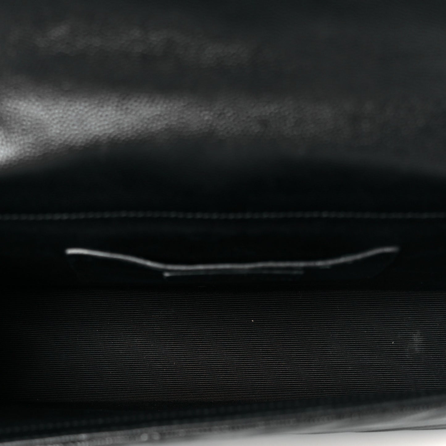 Grain De Poudre Matelasse Chevron Medium Monogram Satchel Black
