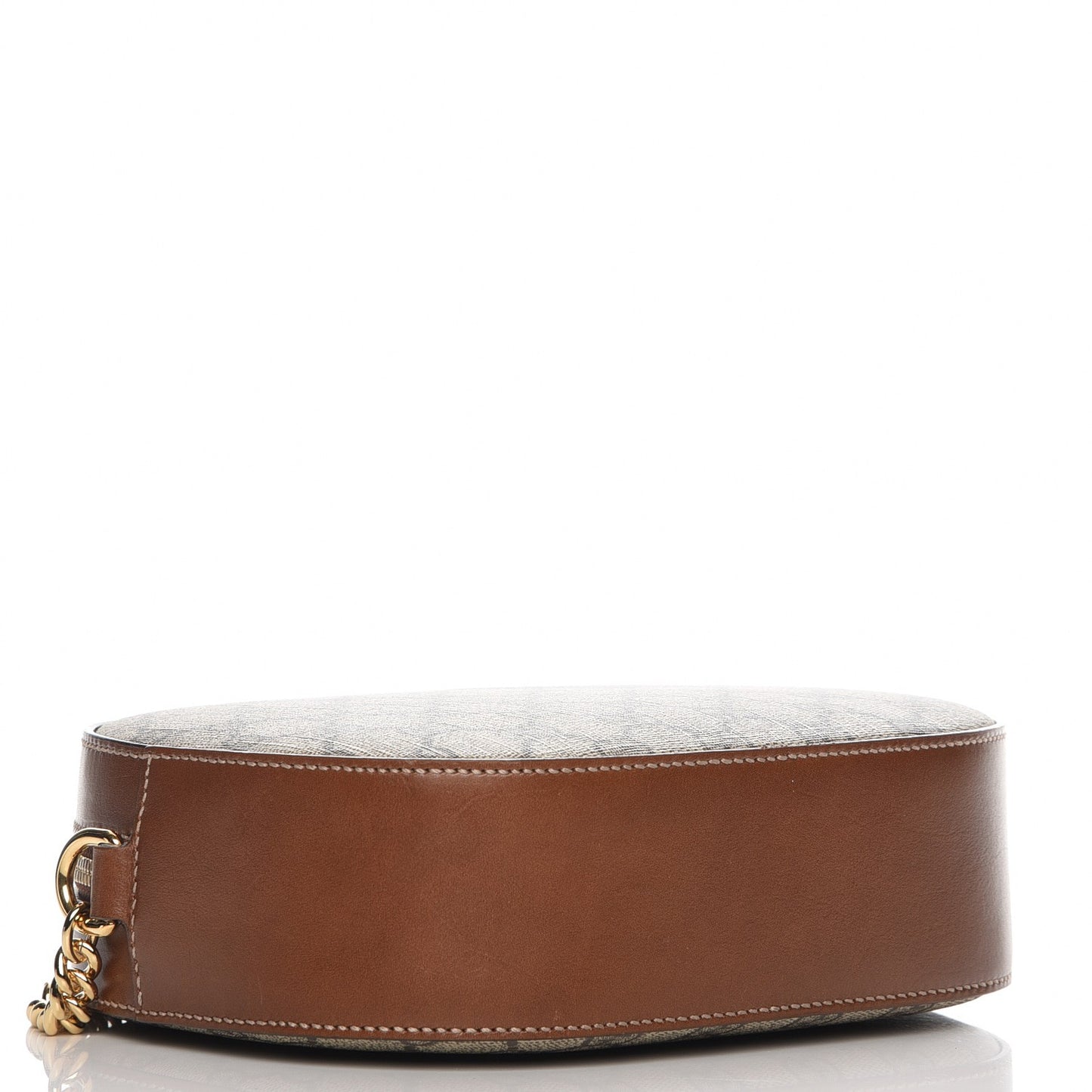 GG Supreme Monogram Cuoio Toscano Mini Chain Shoulder Bag Beige Ebony Cuir