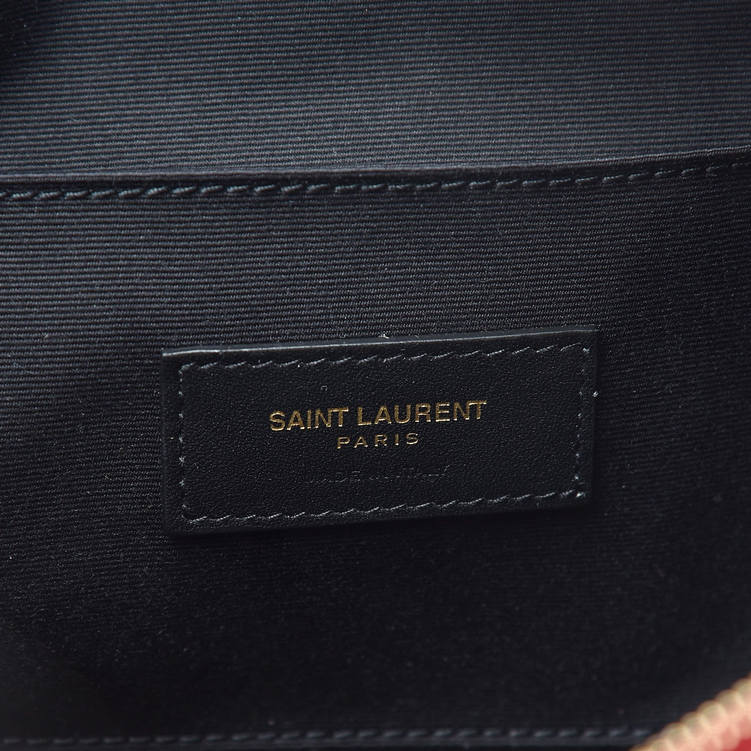 Saint Laurent Grain De Poudre Monogram Belt Bag Rouge Eros 6 of 10