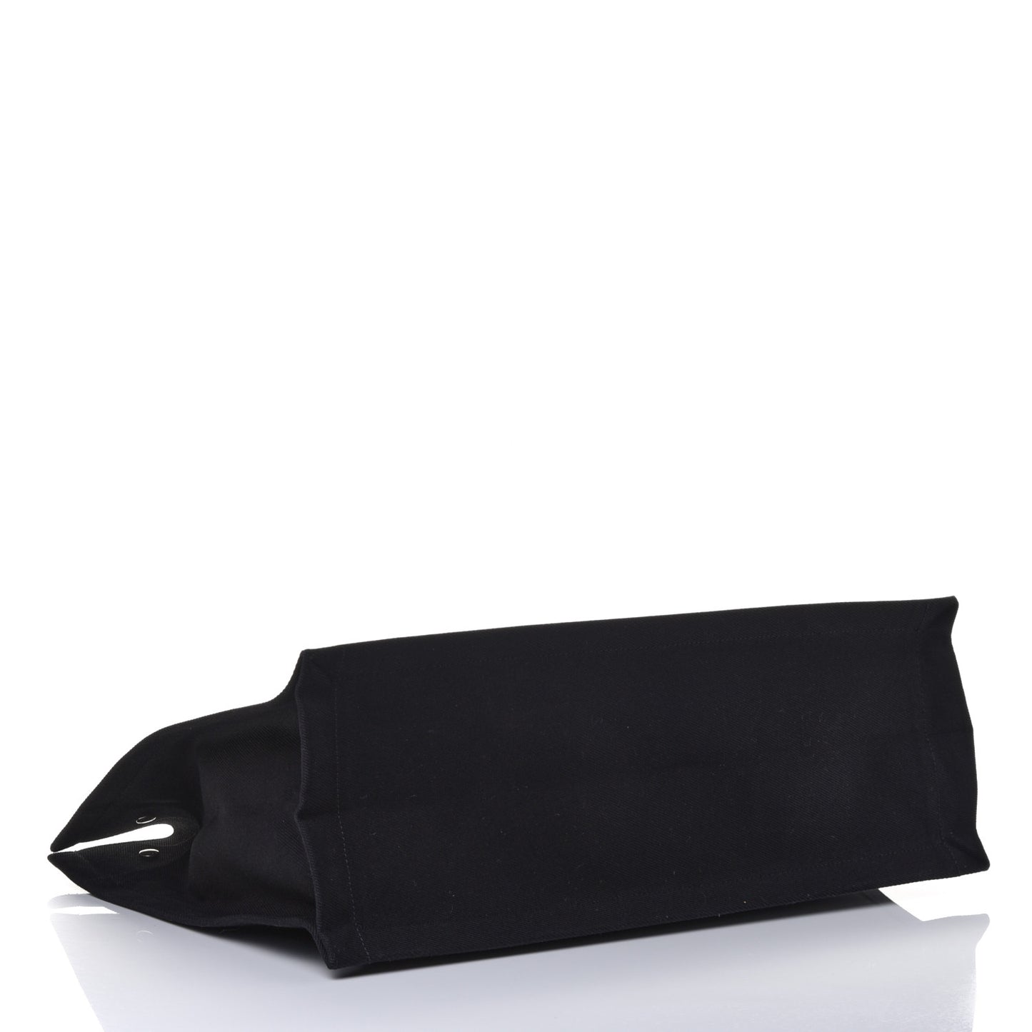 Linen Calfskin Rive Gauche Tote Black