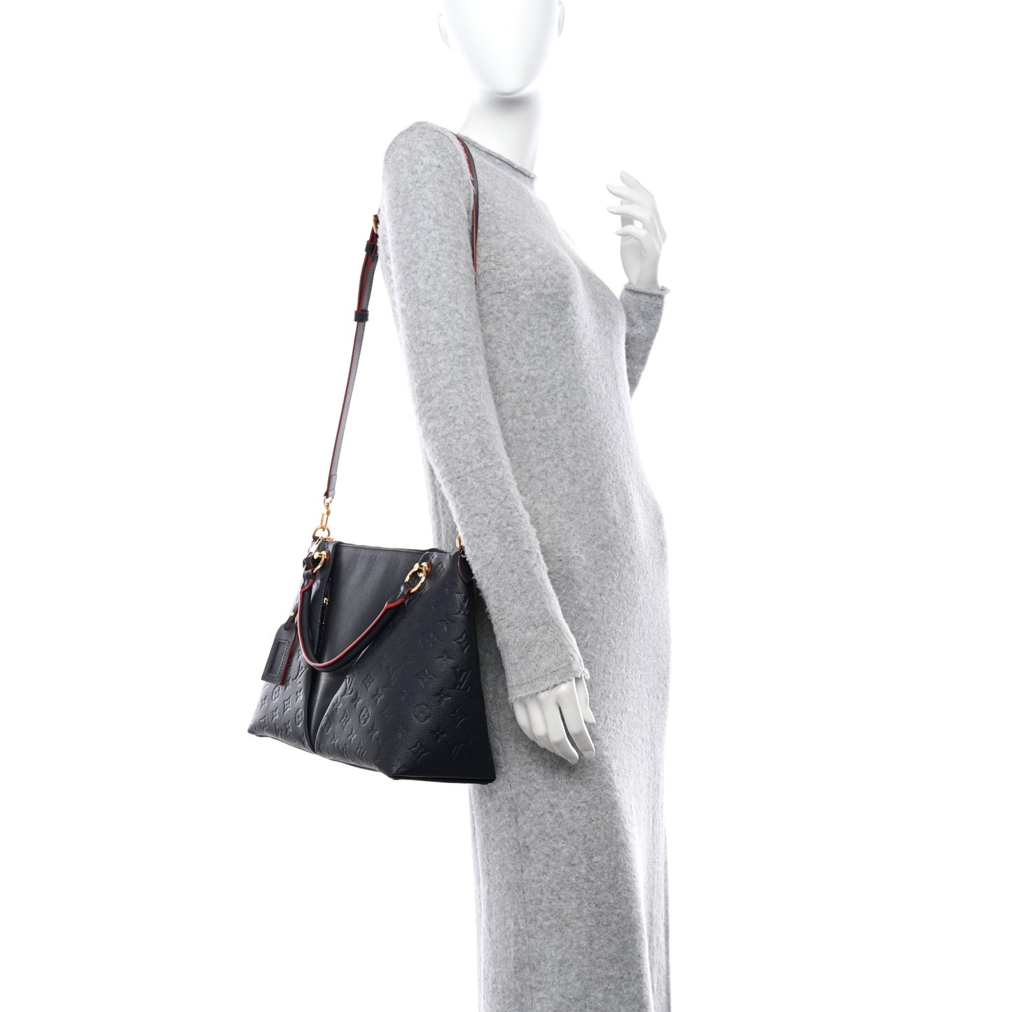 LOUIS VUITTON Empreinte V Tote MM Marine Rouge