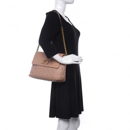 Marc Jacobs Lambskin Quilted The XL Single Flap Beige 2 of 9