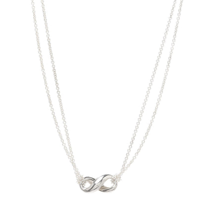 Tiffany Sterling Silver Figure 8 Pendant Necklace 1 of 7