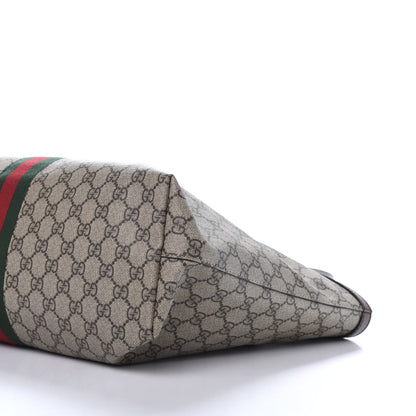Gucci GG Supreme Monogram Medium Ophidia Shopping Tote Brown 6 of 10