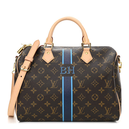 Louis Vuitton Monogram My LV Heritage Speedy Bandouliere 30 Marine Blue Clair 1 of 9
