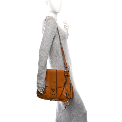 Chloe Grained Lambskin Medium Lexa Shoulder Bag Mustard Brown 3 of 12