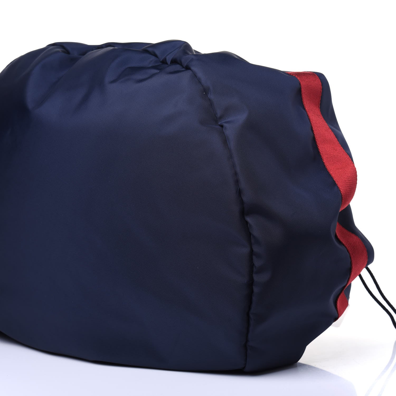 Balenciaga Textured Sport Nylon Logo Embroidered M Wheel Gym Bag Bleu Navy Rouge 9 of 10