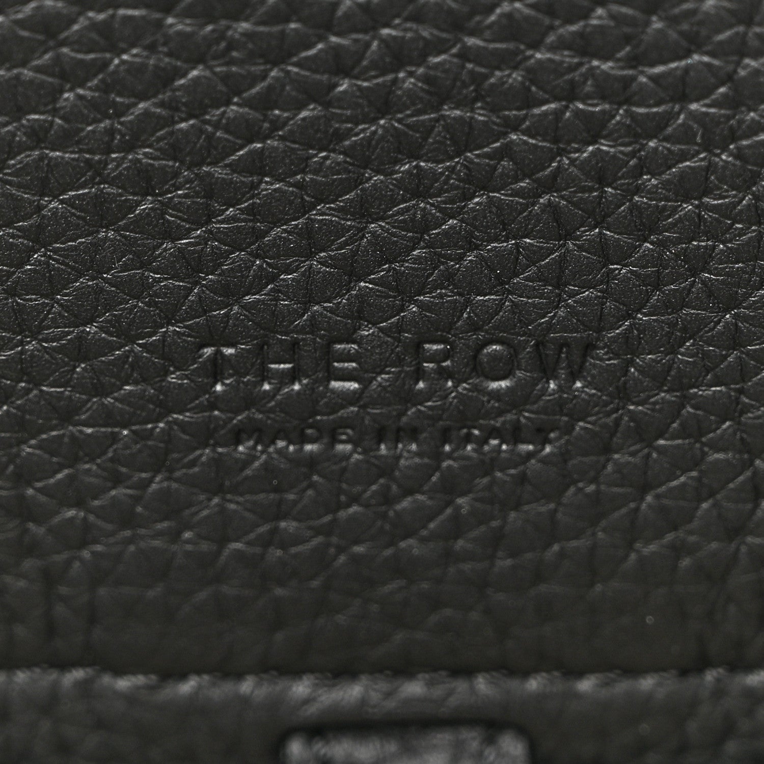 The Row Grained Calfskin Soft Margaux 10 Bag Black 6 of 12