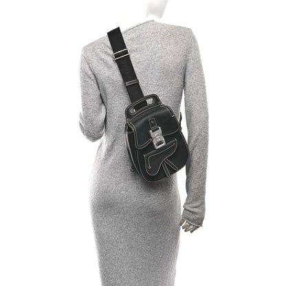 Christian Dior Grained Calfskin Mini Gallop Sling Bag Black 2 of 10