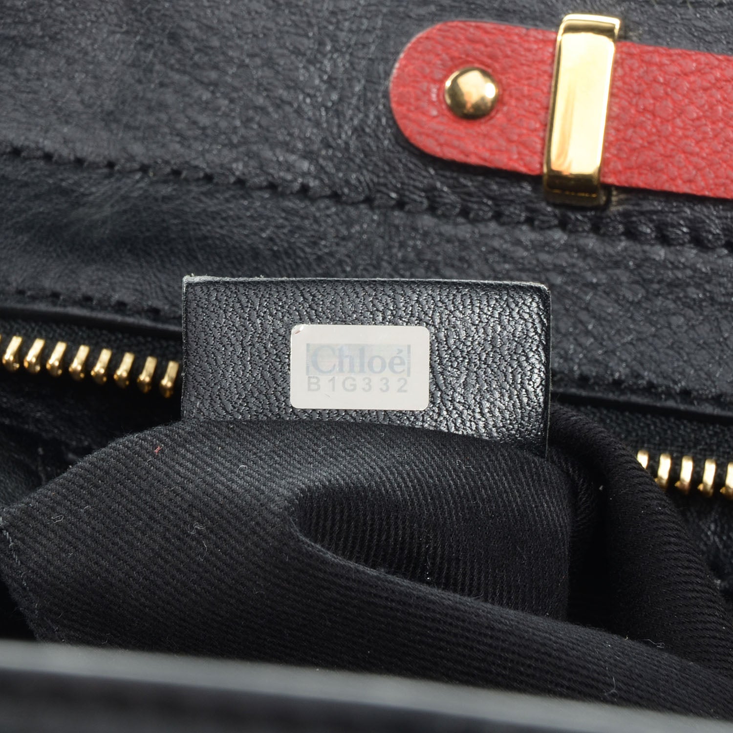 Chloe Leather Medium Alice Satchel Holly Berry 7 of 8