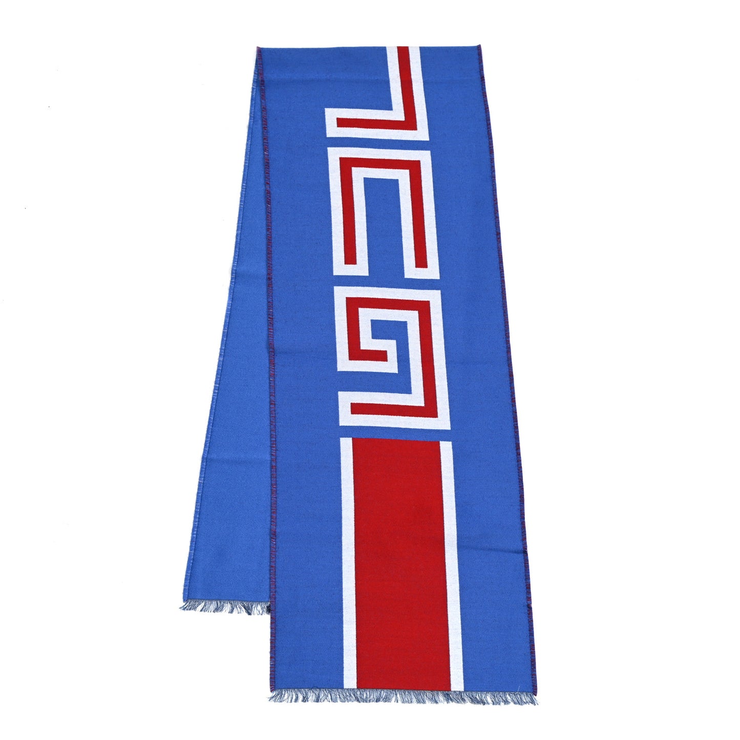 Wool Silk Gucci Heron Scarf Royal Red