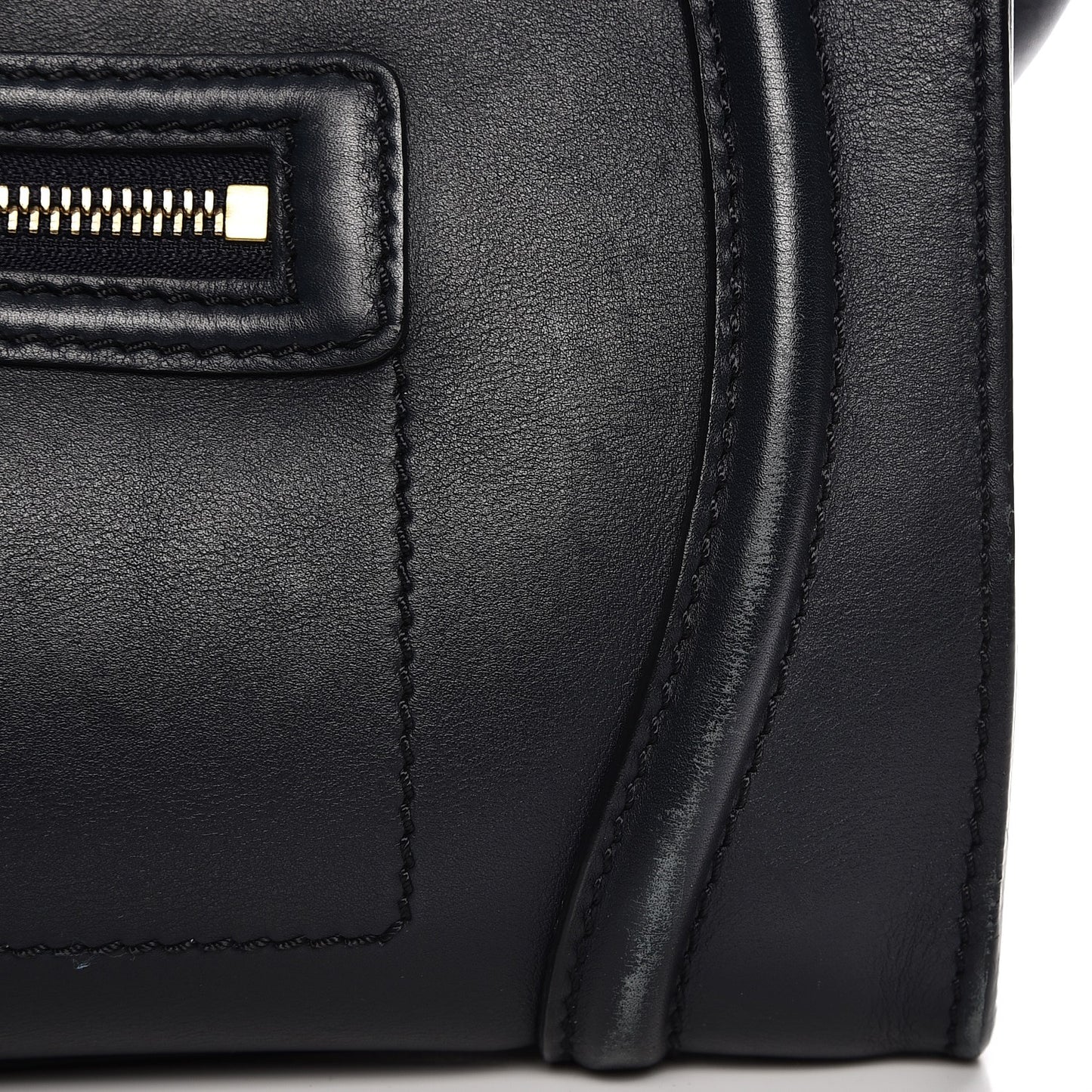 Smooth Calfskin Mini Luggage Navy Blue