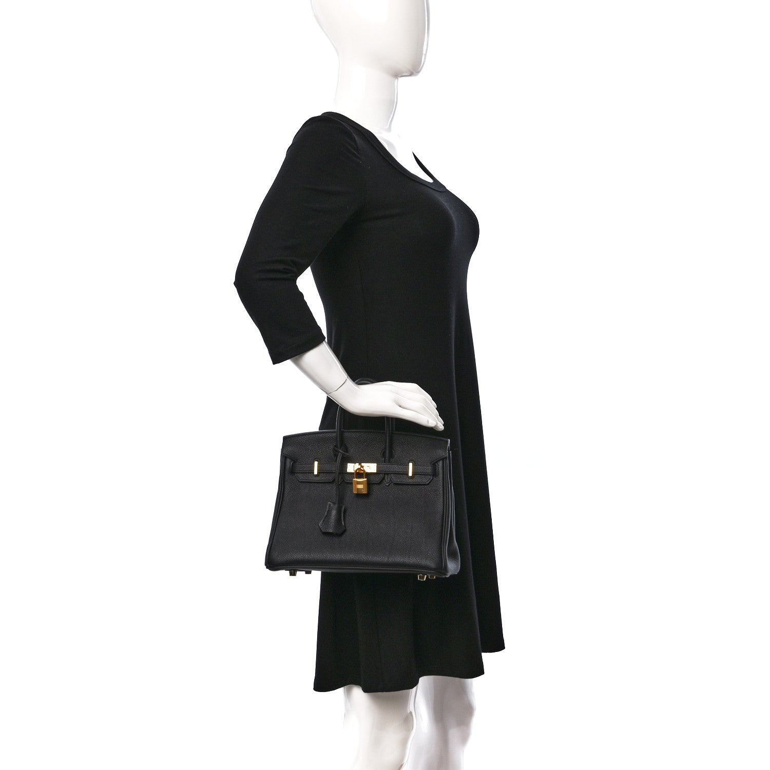Hermes Togo Birkin 25 Black 2 of 9