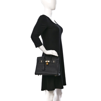 Hermes Togo Birkin 25 Black 2 of 9