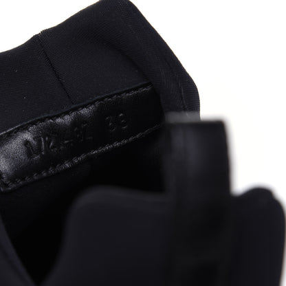Hermes Technical Canvas Calfskin Goatskin Womens Player Sneakers 38 Marine Black 10 of 13