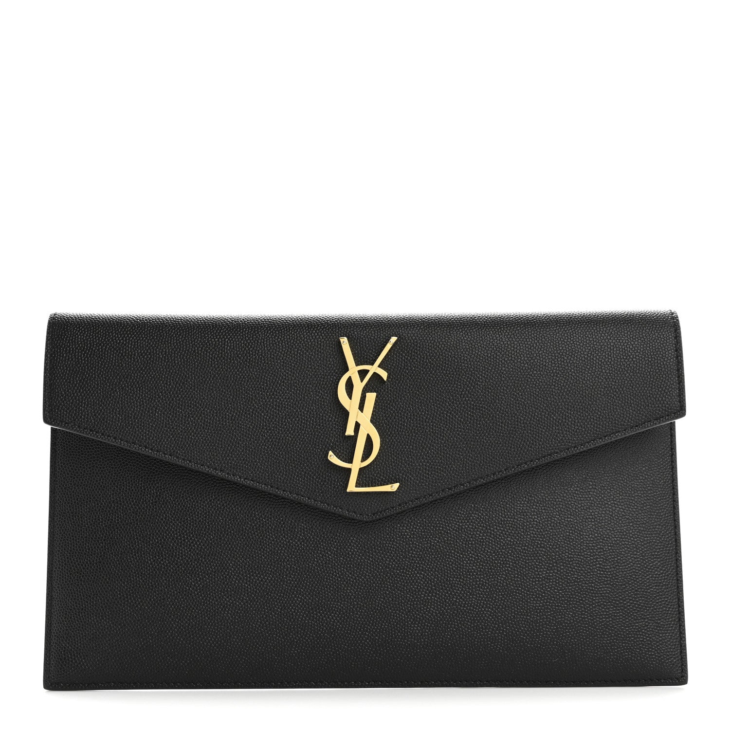 Saint Laurent Grain De Poudre Uptown Pouch Black 1 of 8