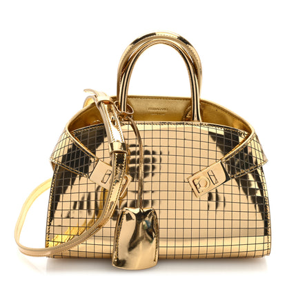Salvatore Ferragamo Metallic Calfskin XS Hug Bag Gold 1 of 9