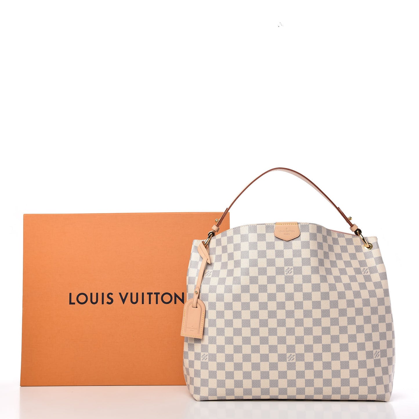 Damier Azur Graceful MM Rose Ballerine