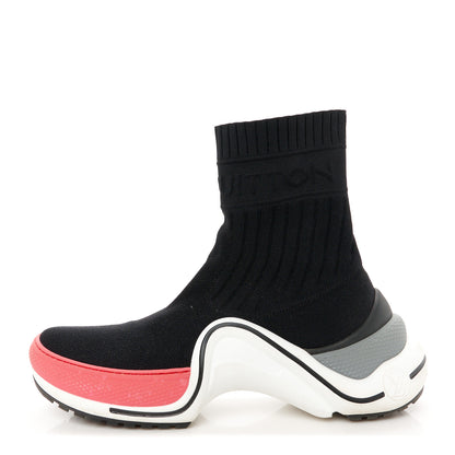 Louis Vuitton Stretch Textile LV Archlight Sneaker Boots 37 Fuchsia Black 1 of 9