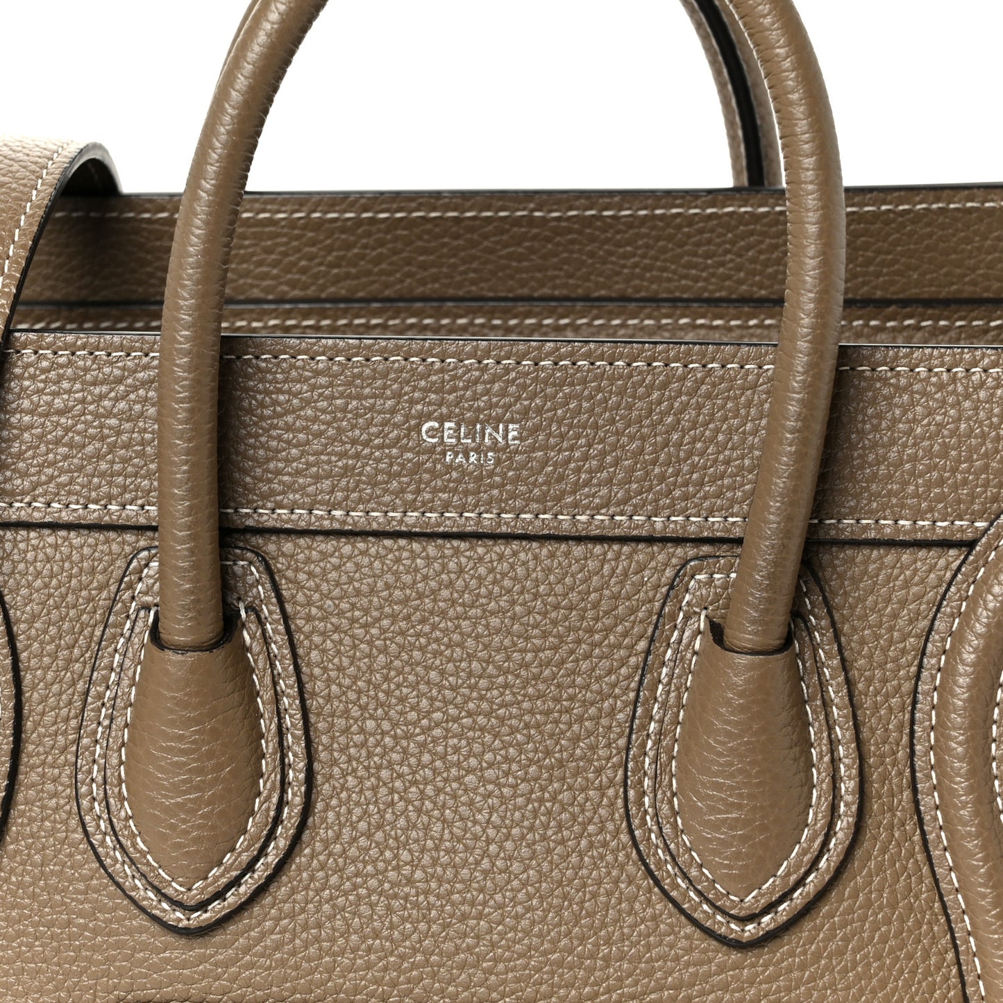 Drummed Calfskin Nano Luggage Souris