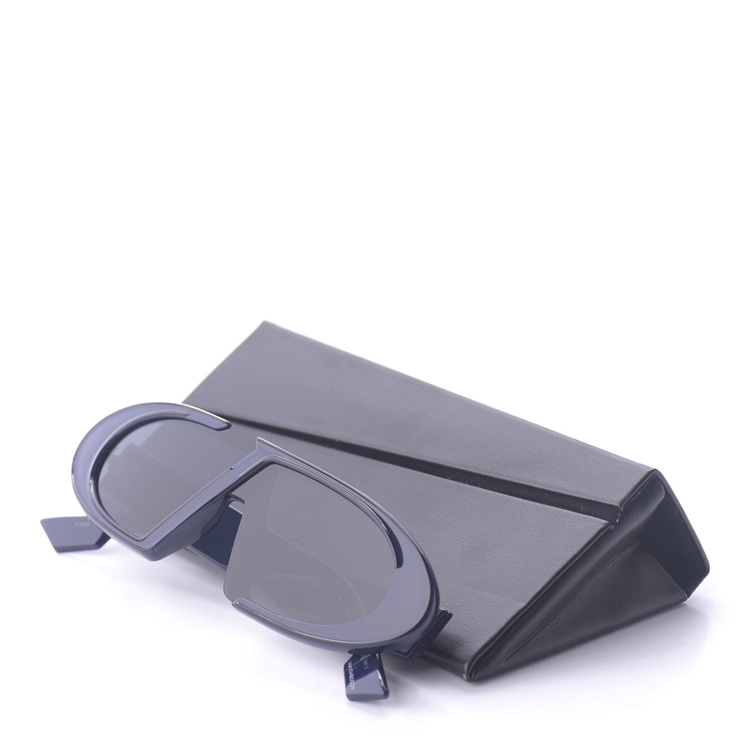 Christian Dior Acetate Oblique Oval Sunglasses Navy 9 of 10