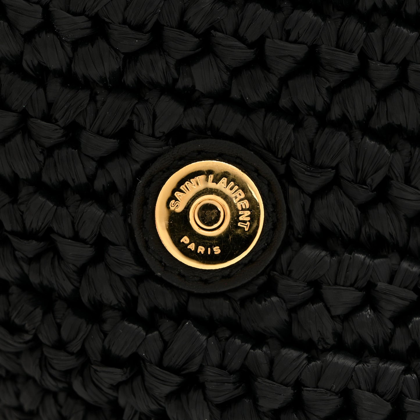 Raffia Monogram Tassel Kate 99 Black