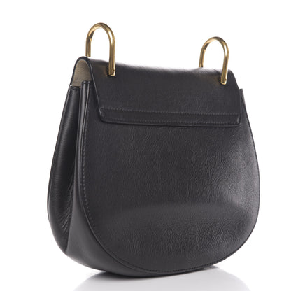Chloe Calfskin Perforated Drew Shoulder Bag Black 7 of 20