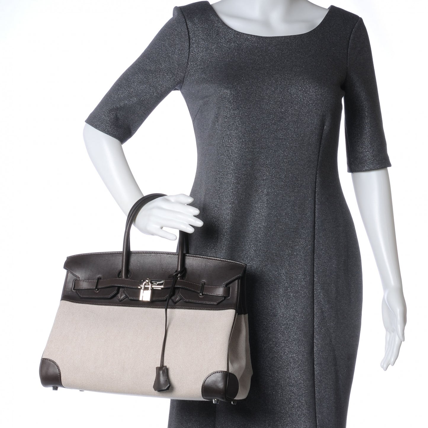 Toile Barenia Birkin 35 Ebene