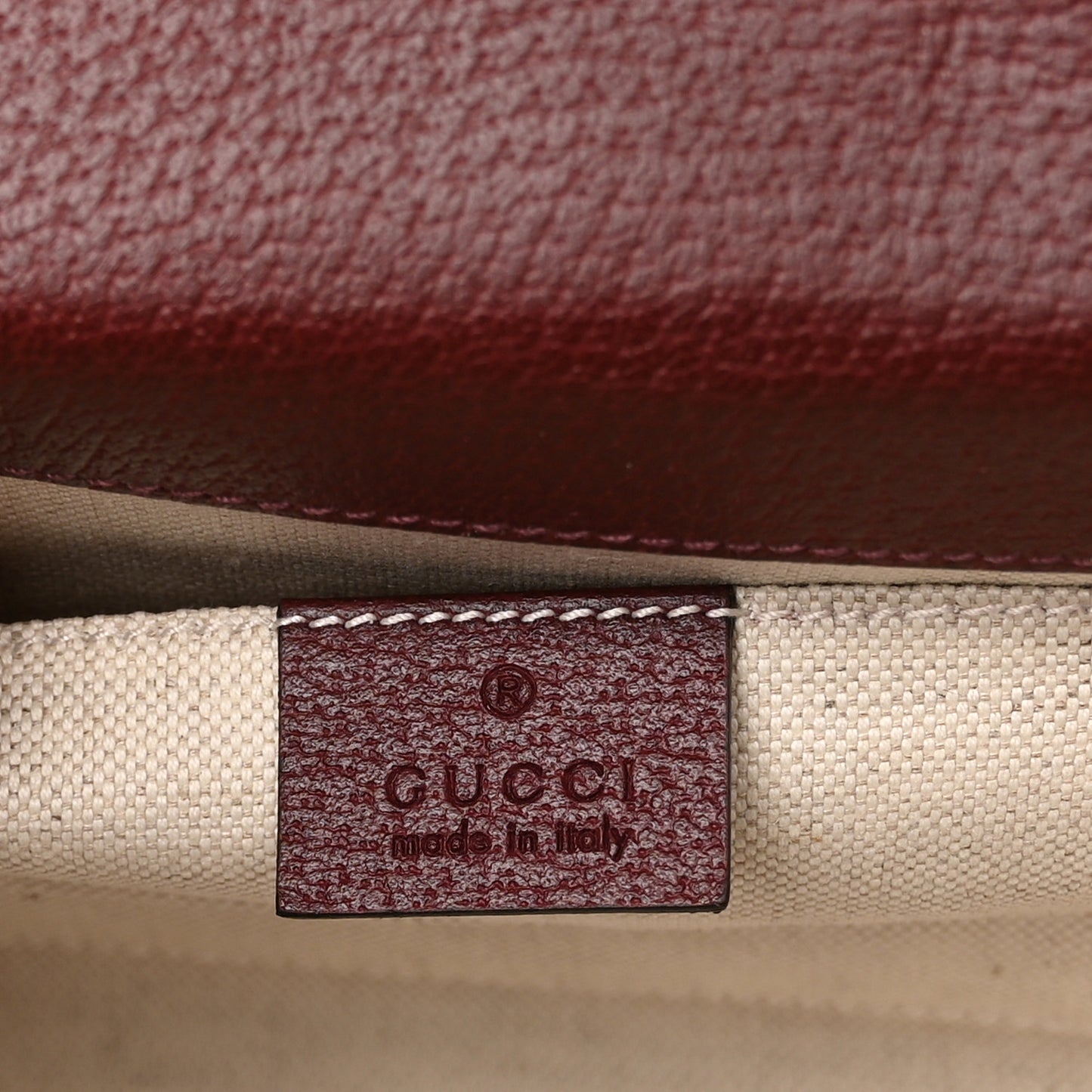 Monogram Textured Dollar Calfskin Web Mini Ophidia Duffle Bag Sahara Rubino Chardonnay