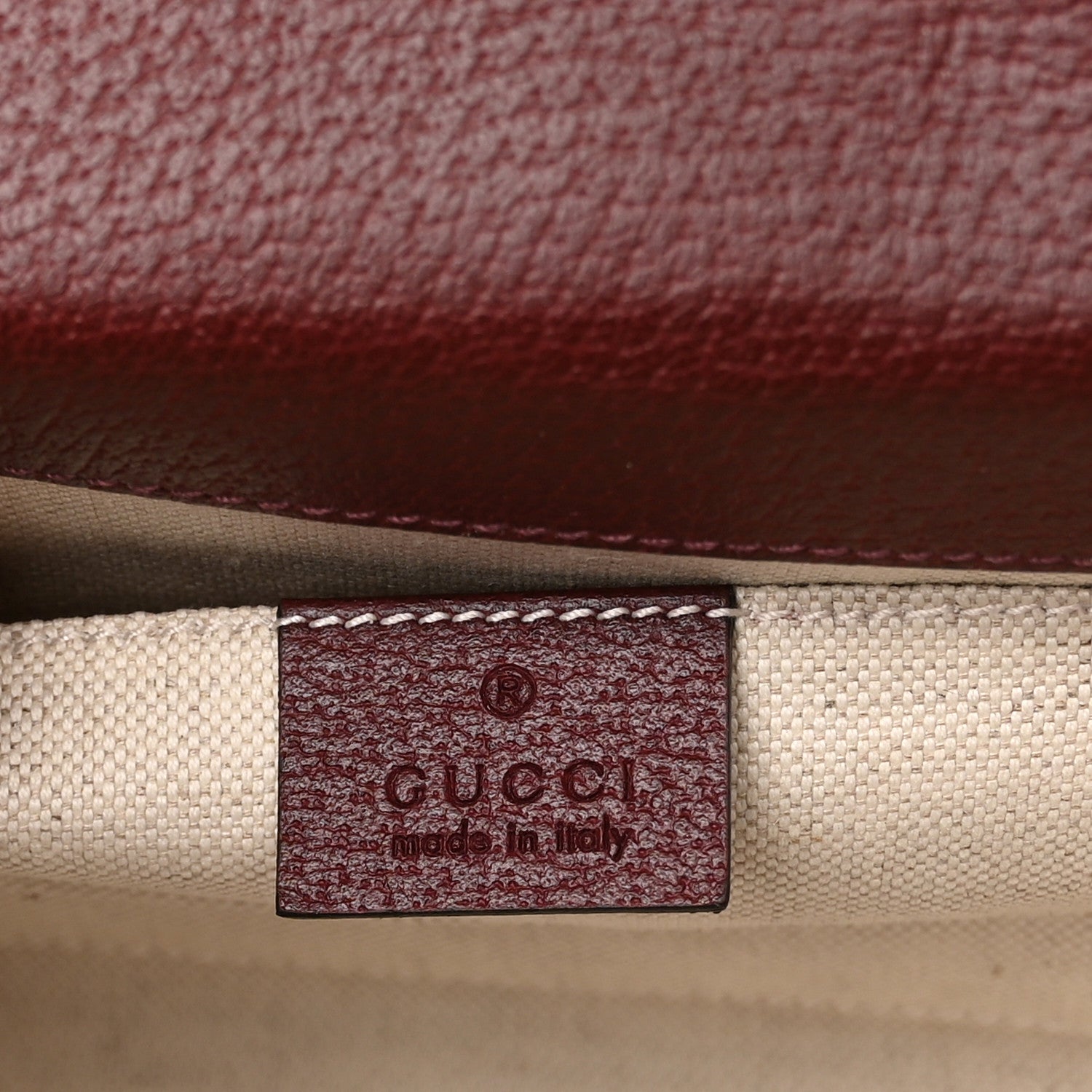 Gucci Monogram Textured Dollar Calfskin Web Mini Ophidia Duffle Bag Sahara Rubino Chardonnay 6 of 10