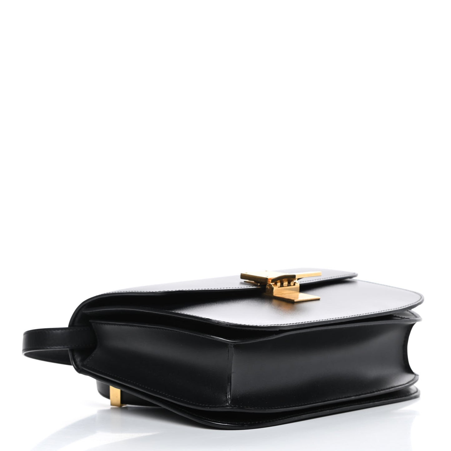 Box Calfskin Medium Classic Box Flap Bag Black