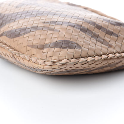 Bottega Veneta Nappa Snakeskin Intrecciato Medium Veneta Tiger Print Hobo Maple 6 of 10