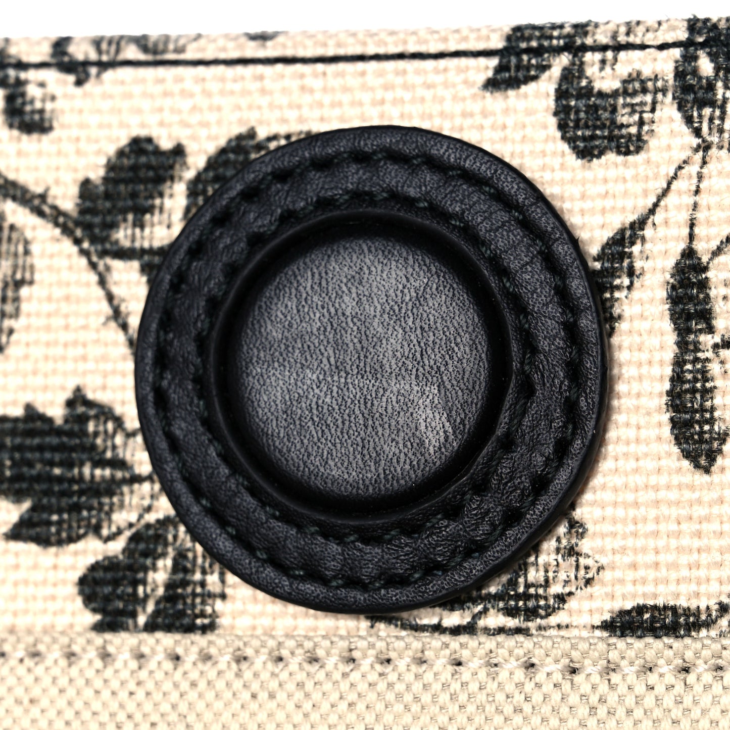 Canvas Herbarium Print Tote Black