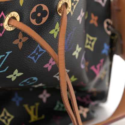 Louis Vuitton Monogram Multicolor Petit Noe Black 8 of 12