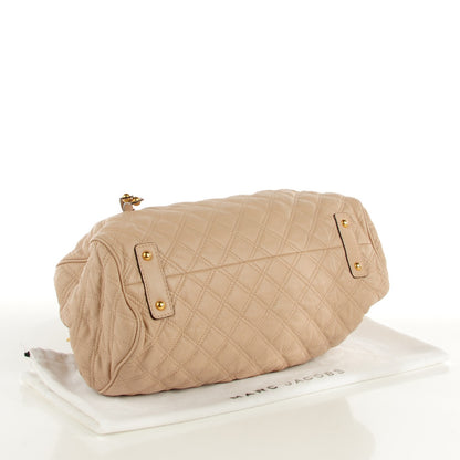 Marc Jacobs Lacquered Goatskin Quilted Stam Beige 4 of 7