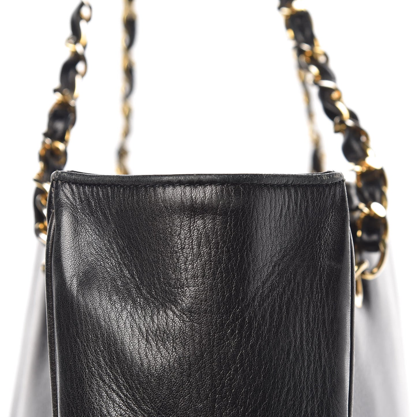 Lambskin Quilted Tote Black