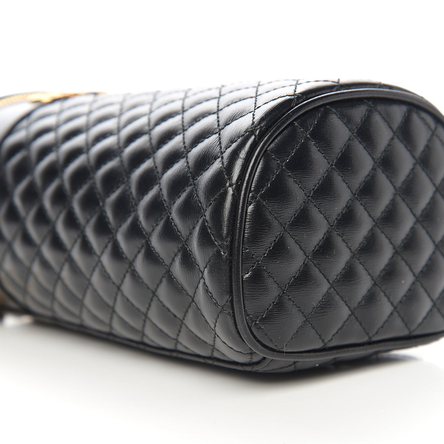 Calfskin Trapuntata Zumi Belt Bag Black