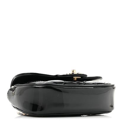Chanel Patent Calfskin Quilted Mini Clutch Black 4 of 10