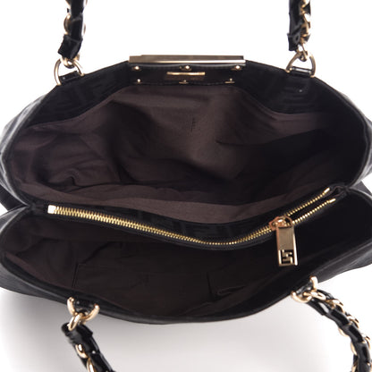 Fendi Zucca Enamel Mia Tote Black 5 of 8