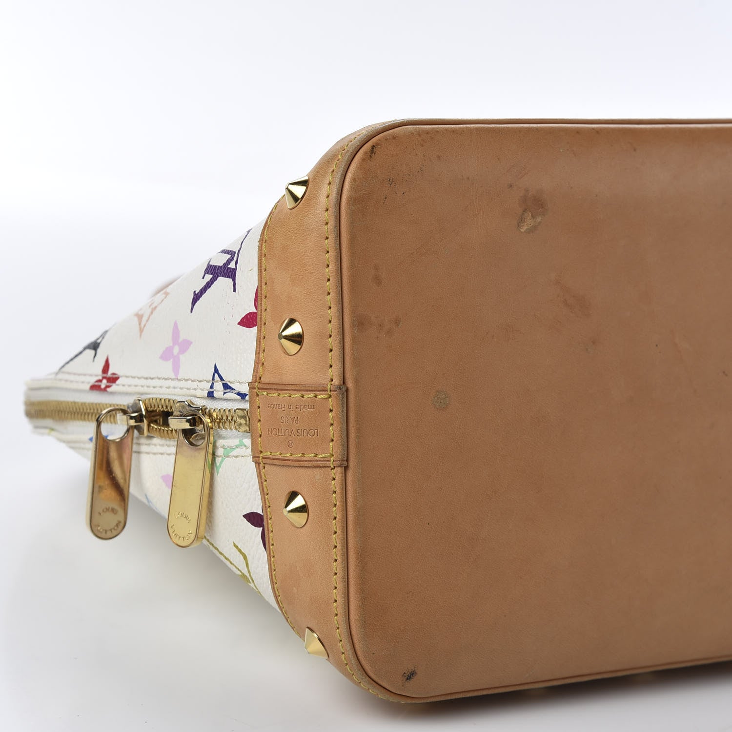 Louis Vuitton Monogram Multicolor Alma White 6 of 9